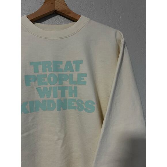 Harry Styles TPWK Treat People With Kindness Cream Crewneck Sweatshirt - Picture 1 of 5